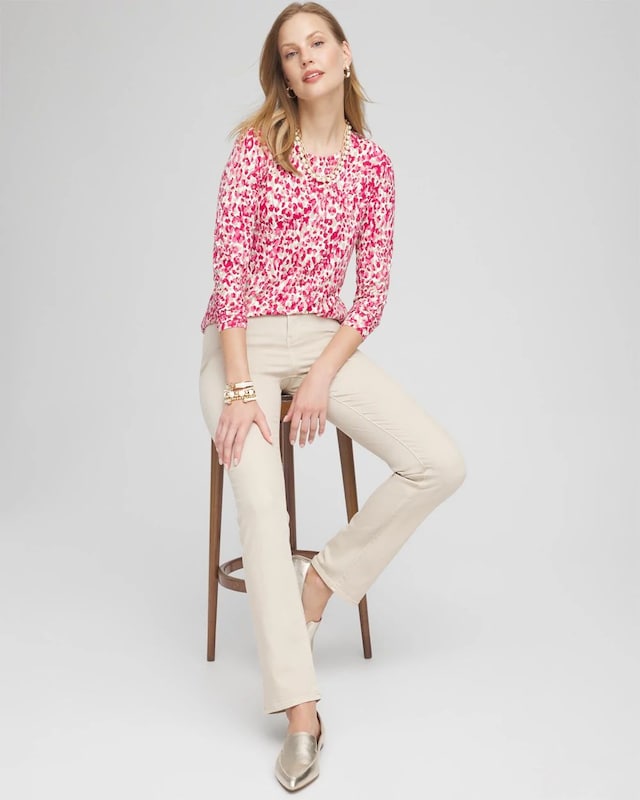 Touch of Cool Leopard Long Sleeve Tee - image 2